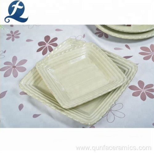 Restaurant breakfast dinnerware custom ceramic tableware